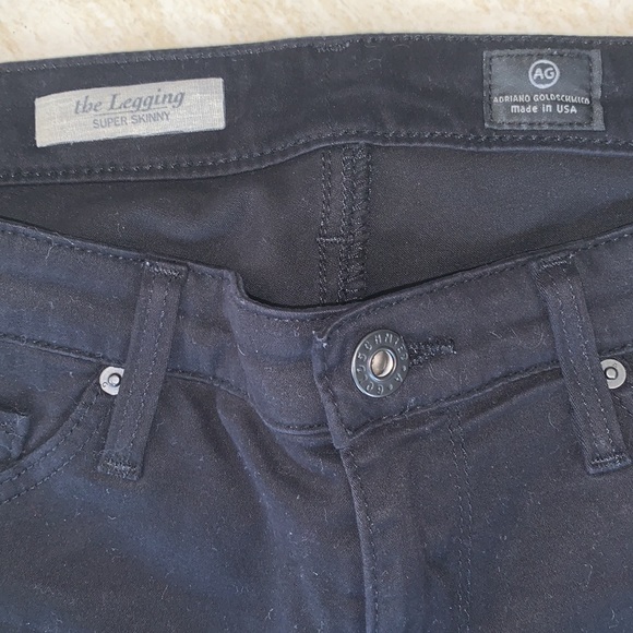 AG Adriano Goldschmied The Legging Black Pant Size 27 - Picture 6 of 13